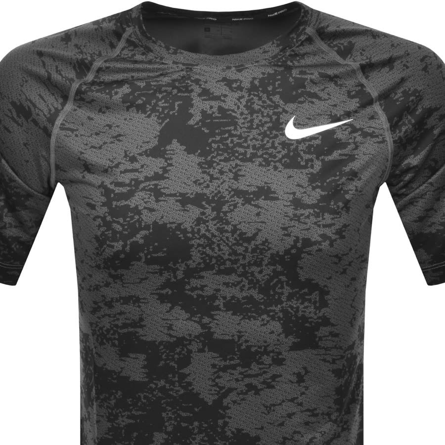 Alternative Image for ProductNike Training Slim Camo Logo T Shirt Grey2